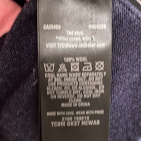 Men’s blue Ted Baker size 6 navy crewneck sweater - Picture 5 of 6